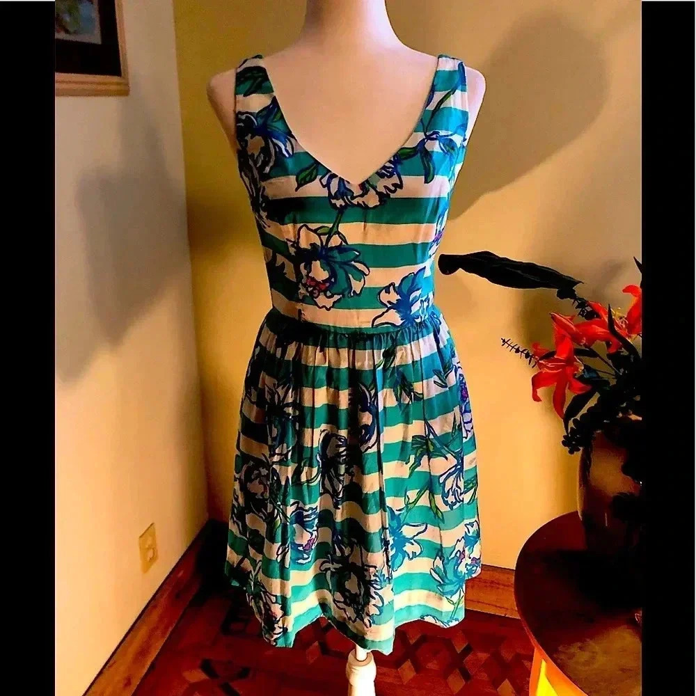 Lilly Pulitzer dress striped sleeveless